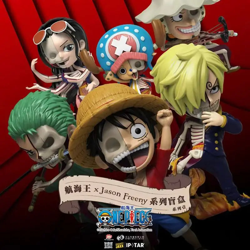 New Anime One Piece Semi Dissected First Generation Blind Box Zoro Luffy Sanji Robin Figure Ornaments Kids Toy Birthday Gift