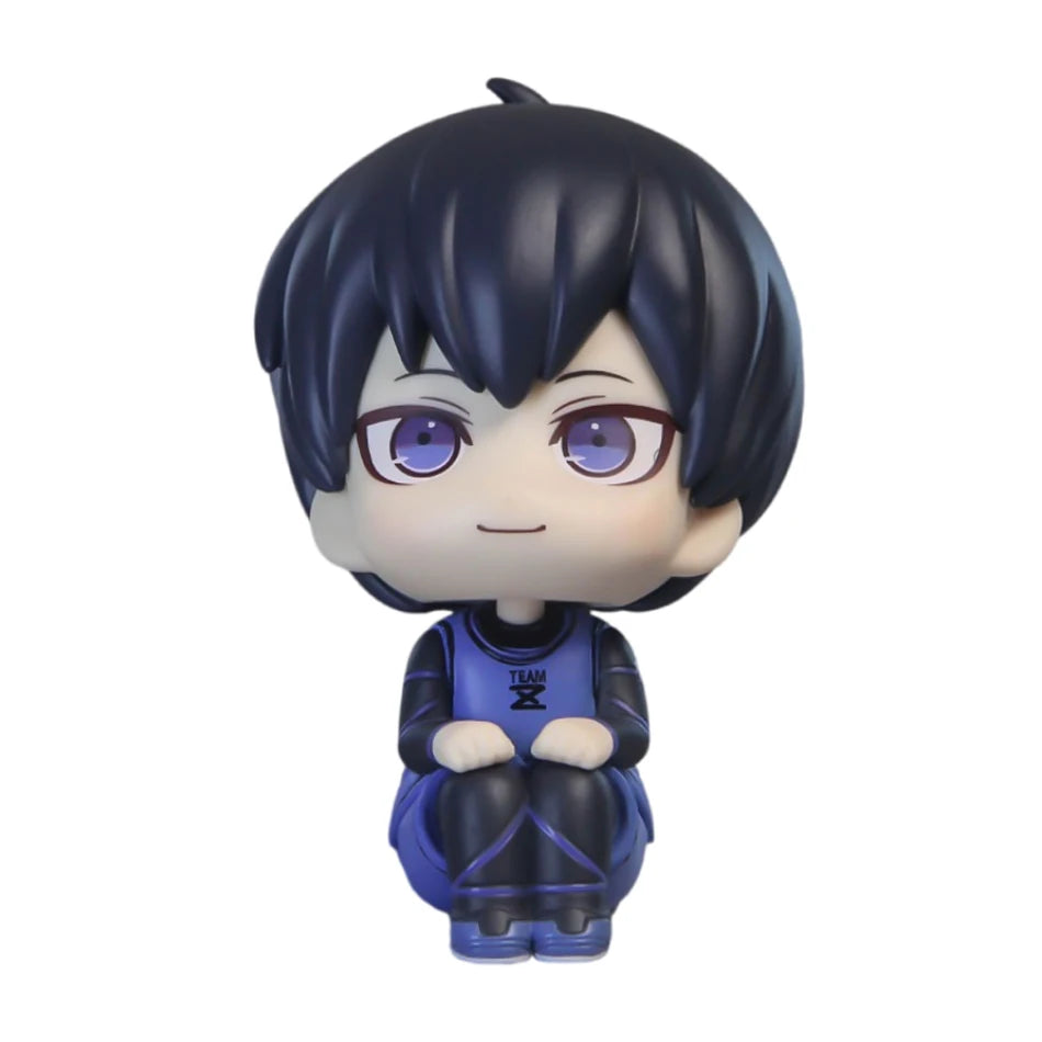 Anime10cm ‌BLUE LOCK Haikyuu!! Sitting Posture Cartoon Cute Figure Model Collection Desktop Ornament Kids Toys Gifts