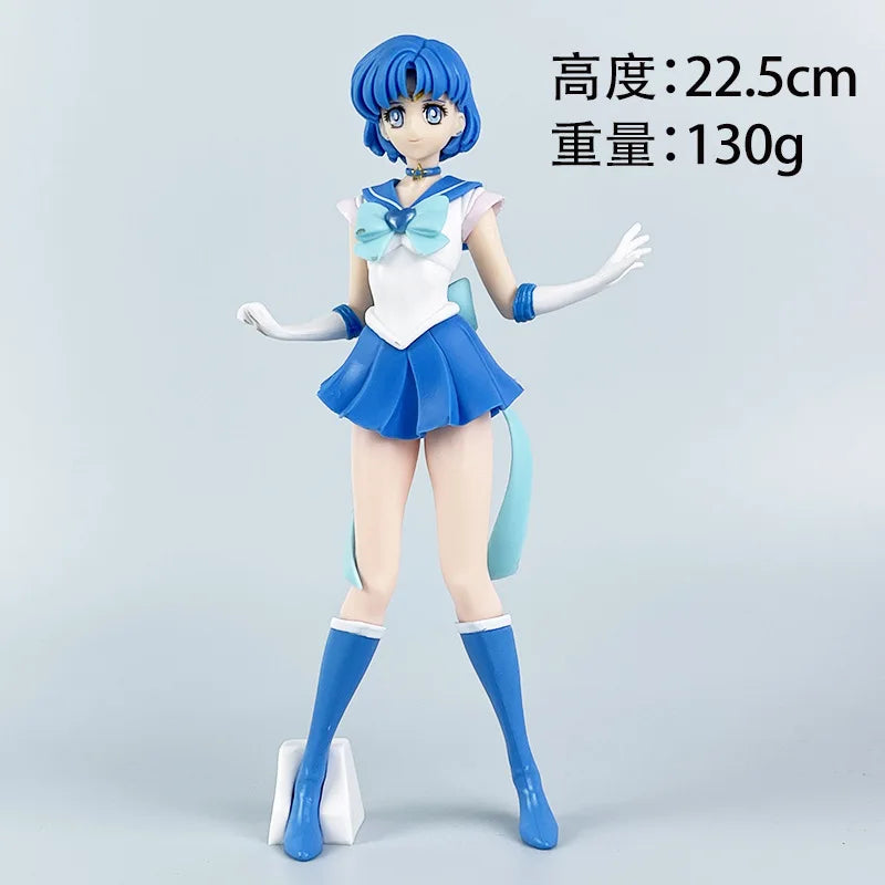 23cm Anime Sailor Moon Meiou Setsuna Figure GLITTER&GLAMOURS Kaiou Michiru Tenoh Haruka Tomoe Hotaru Action Figurine Toy Gift