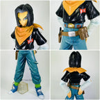 25CM Dragon Ball Z Android 17 18 Anime Figure Android 18 PVC Action Figures Collection Model Toys for Children Christmas Gifts