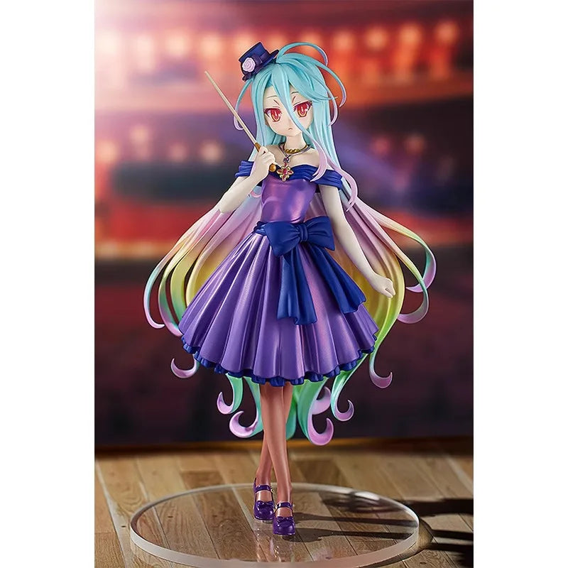 Good Smile Genuine POP UP PARADE NO GAME NO LIFE Anime Figure Shiro Schwi Dola Action Toys for Boys Girls Gift Collectible Model