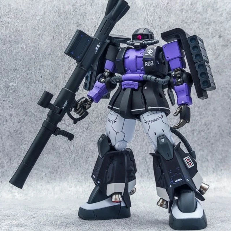 GUNDAM Animation Game Peripheral Toys HG 1/144 ZAKU BLACK TRI-STARS Assembly Movable Anime Action Model Figures Collection