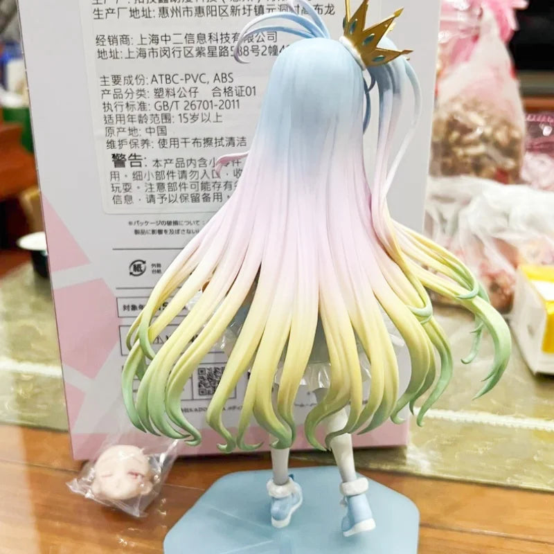 Pre-sale Genuine Furyu No Game No Life TENITOL Shiro Japanese Anime Action Figure With Interchangeable Face For Birthday