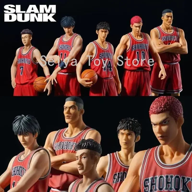 25 CM Anime SLAM DUNK Sakuragi Hanamichi PVC Action Figures Rukawa Kaede Akagi Takenori Mitsui Hisashi Collection Model Toys