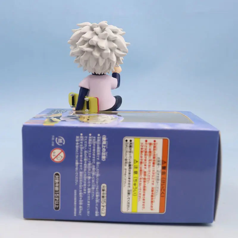 10CM Anime Hunter × Hunter Killua Zoldyck Figure Noodle Stopper Model Toy Doll Aciton Figure PVC Desktop Ornament Gift