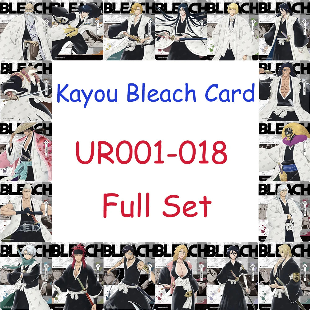 Complete Set Kayou BLEACH Card W1T4 Rare SE\USR\UR\QR\SSR\N Series Japanese Anime Collection Cards Cartoon Decor Kids Toy&Gift
