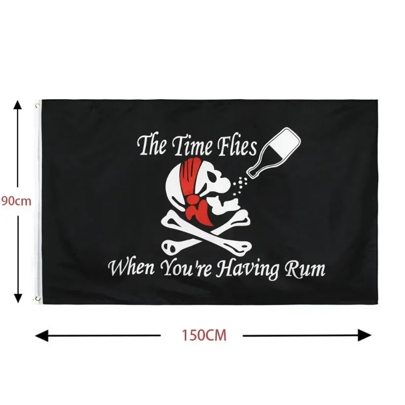 90x150cm One Piece Pirate Skull Flag Home Bedroom Wall Decor Banner Painting Luffy Straw Hat Pirates Flag Toys for Children Gift