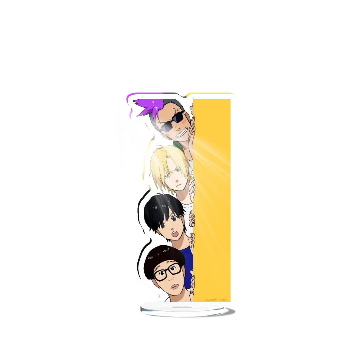 Banana Fish Ash Lynx Stand Model Plate Decoration Desk Figure Display Couple Gift Television Animation Prime Product Peripheral