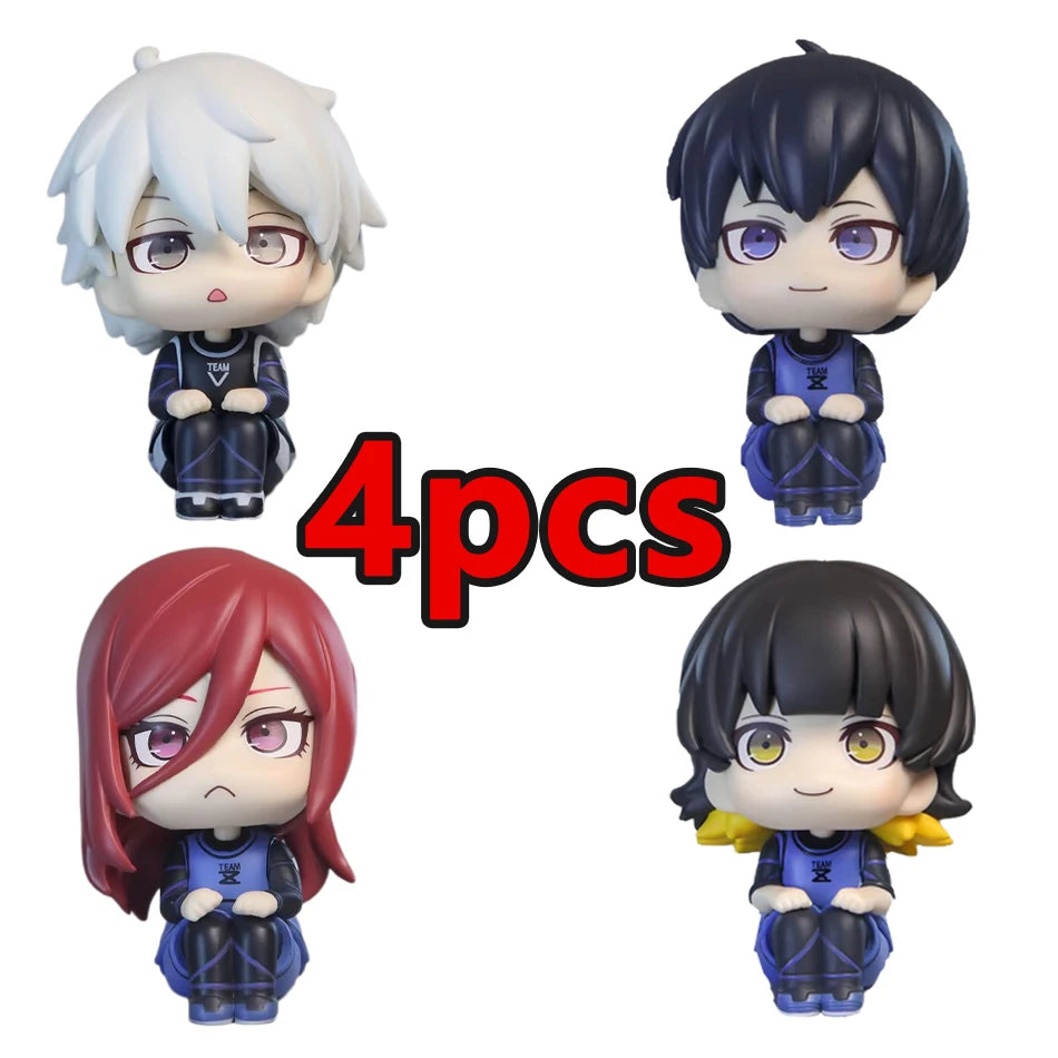 BLUE LOCK Action Figures Isagi Yoichi Bachira Meguru Anime Figure Q Version Figurine Collectible Model Children Toys Doll Gifts