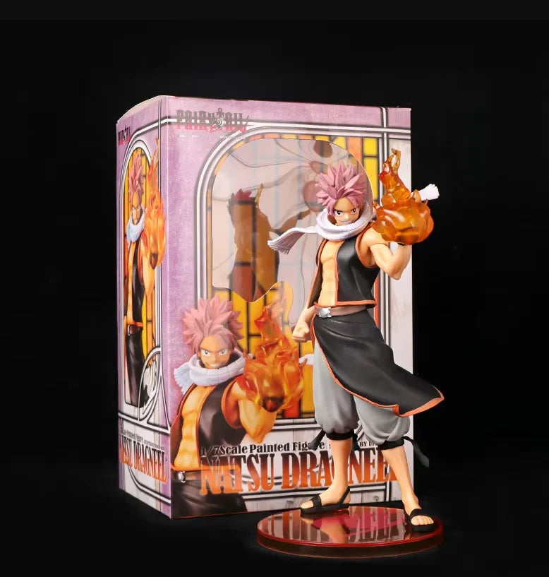 23CM Anime FAIRY TAIL Etherious Natsu Dragneel Replacement Hand Flame Special Effects Part Standing Model Toy Gift Action Figure