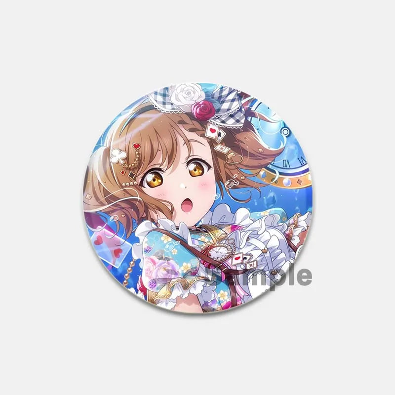 Anime Love Live! Brooch for Backpack Cartoon Figure Honoka Kousaka/Maki Nishikino Lapel Pins Badge Accessorie Clothes Decoration