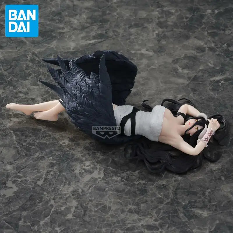 In Stock Bandai Original Banpresto Overlord Relax Time Roll Bandage Ver Albedo 20Cm Action Figurine Model Collections Toy Gift