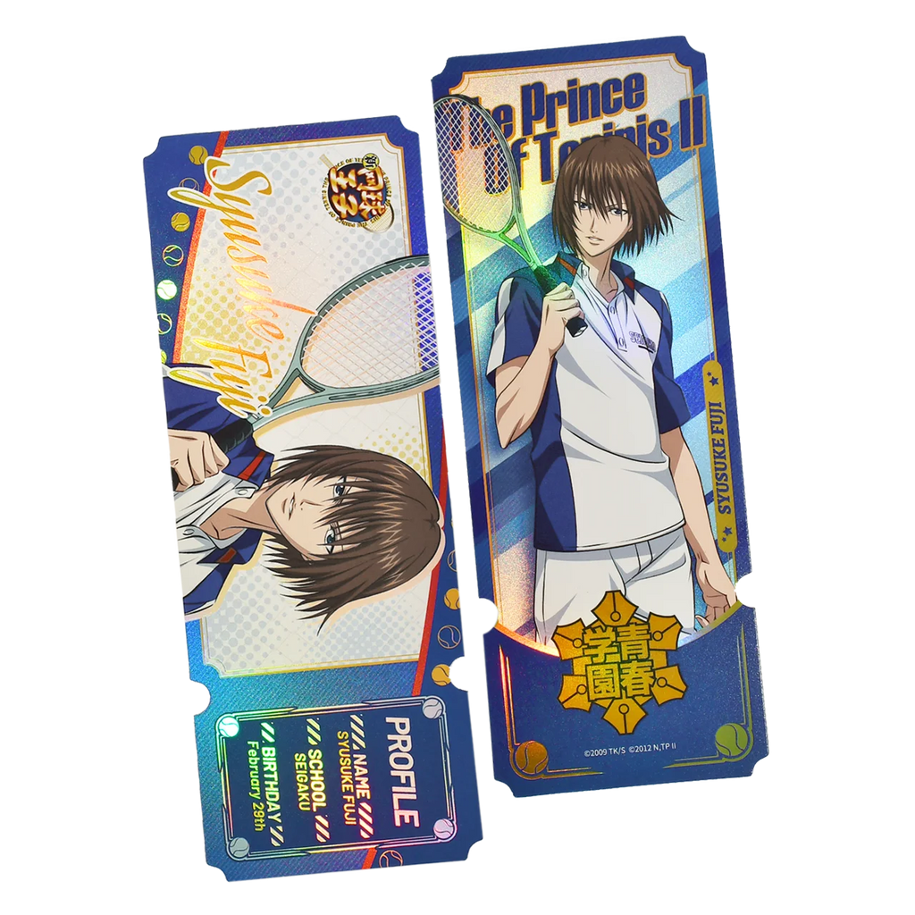 New Prince of Tennis Genuine Laser Ticket/Bookmark Collection Hobby Toys Echizen Ryoma Syusuke Fuji Atobe Keigo Kunimitsu Tezuka