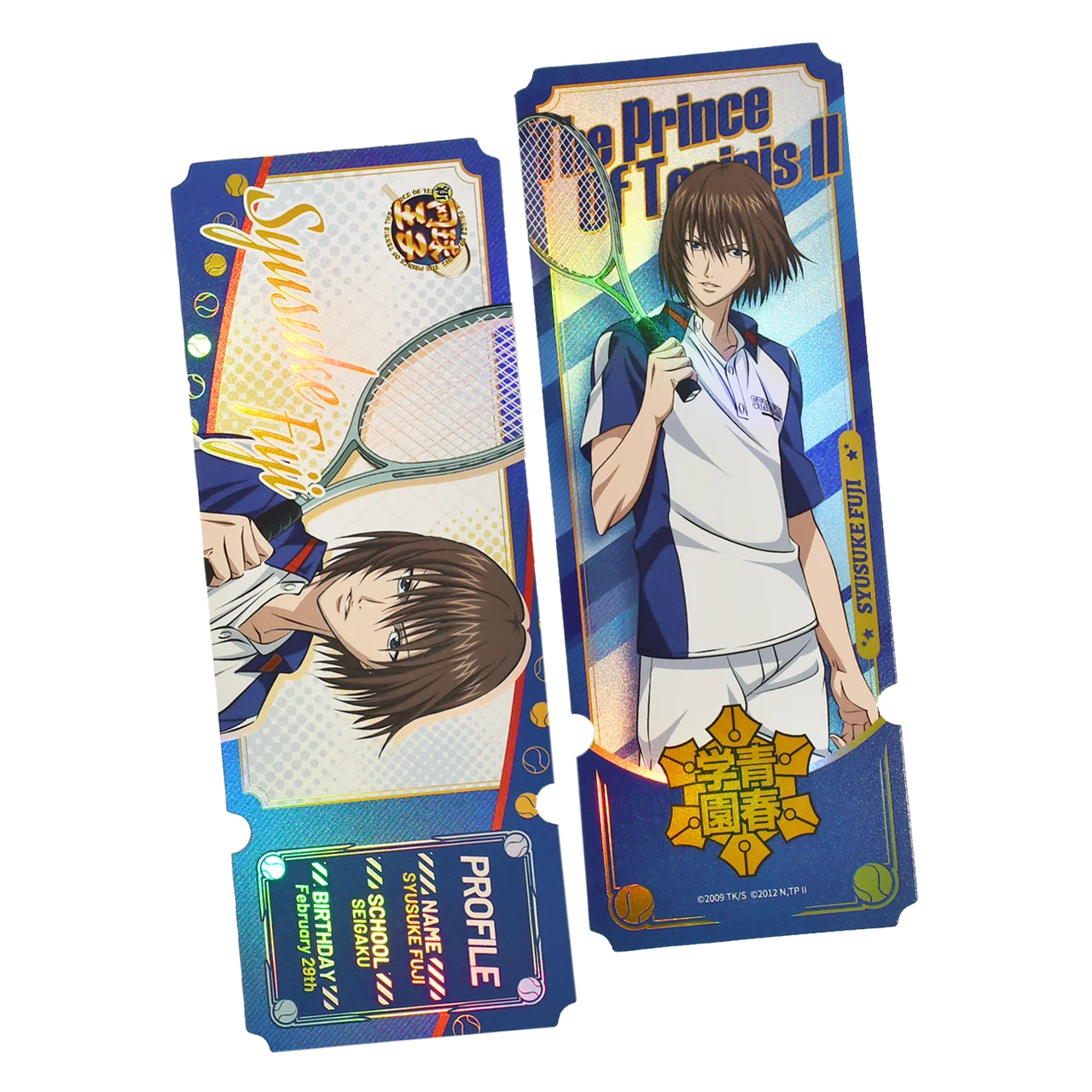 New Prince of Tennis Genuine Laser Ticket/Bookmark Collection Hobby Toys Echizen Ryoma Syusuke Fuji Atobe Keigo Kunimitsu Tezuka
