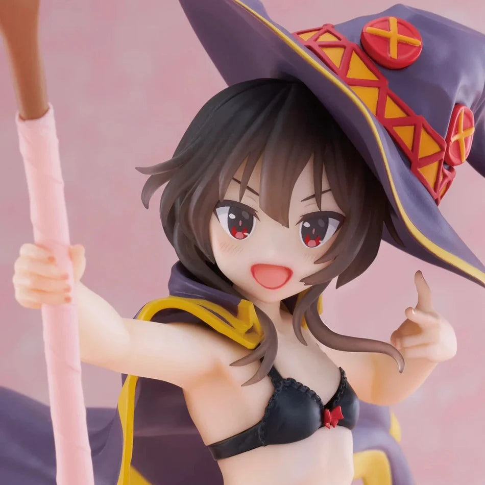 In Stock Anime God's Blessing on This Wonderful World 18cm Megumin Action Figure Cute Figurine Decor Statue Dolls