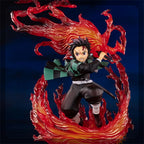 21cm Demon Slayer Kamado Tanjirou Hinokami Kagura Anime Figure Model Statue Boy Collection Desktop Decoration Ornament Toys Gift