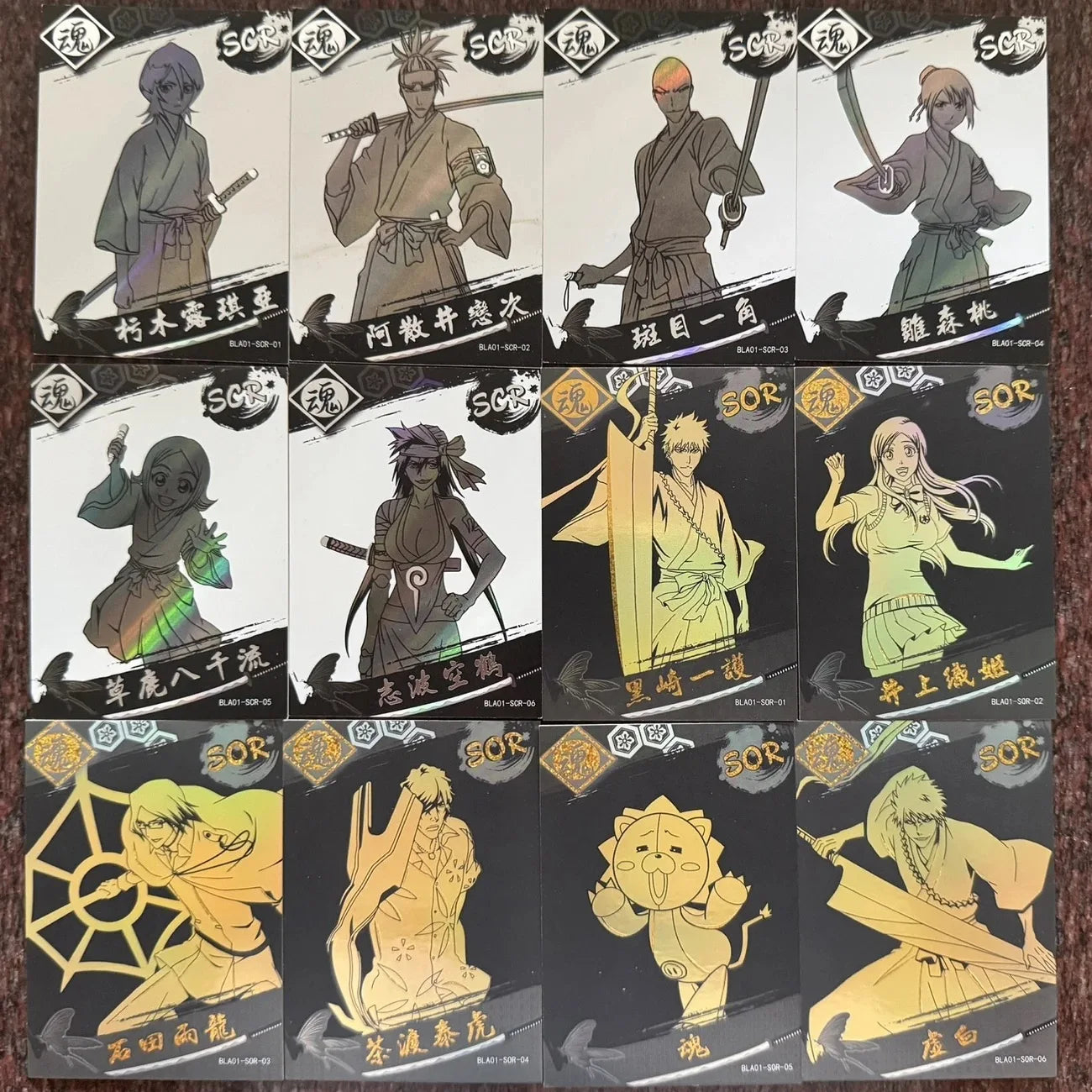 Anime Bleach SSR PR AR QR Set of Cards Inoue Orihime Kuchiki Rukia Kurosaki Ichigo Collection Card Christmas Birthday Gifts Toys