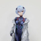 Bandai 22CM Evangelion Anime Girl Figure Ayanami Rei EVA New Form Action Figure PVC Figurines Model Doll Fans Gifts Kids Toys