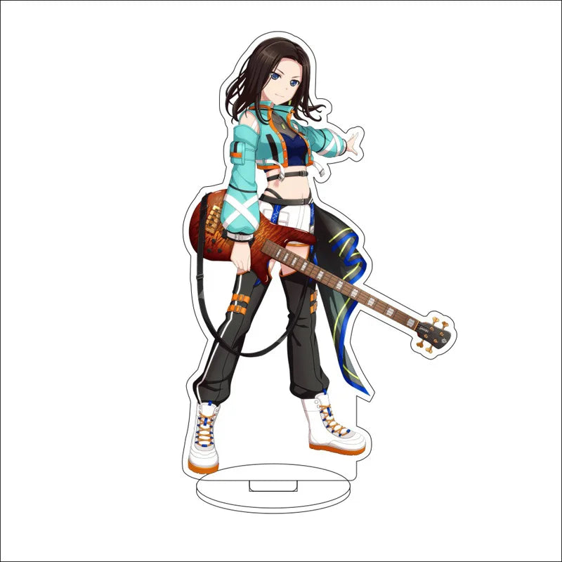 Anime BanG Dream! Acrylic Stand Ornaments Kasumi Toyama Ran Mitake Aya Maruyama Yukina Minato Figure Stand Halloween Gifts