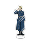 NEW Japan Anime Fullmetal Alchemist Acrylic Stand Model Figure Cosplay Plate Holder Topper Fans Christmas Desk Decor Plate Gift