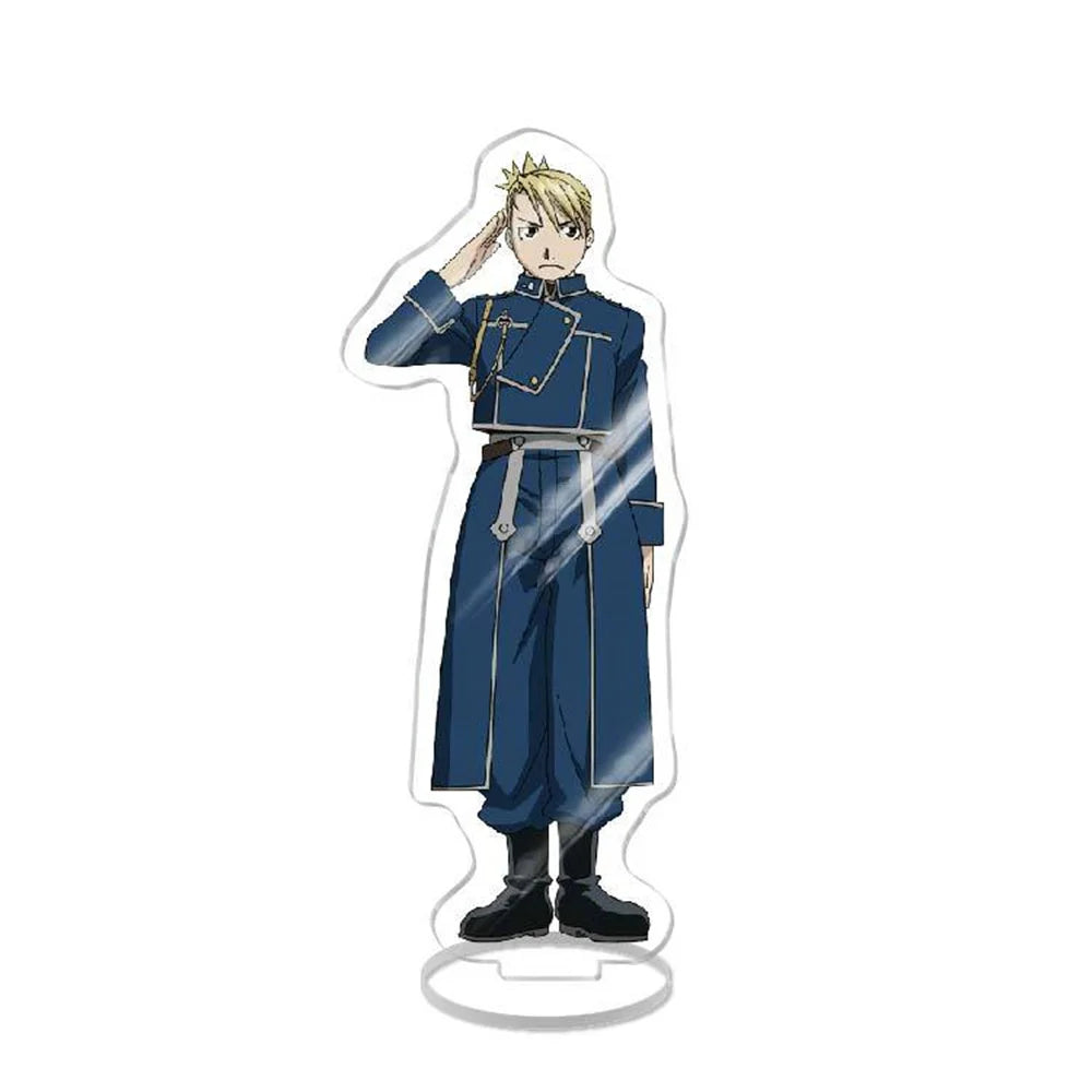 NEW Japan Anime Fullmetal Alchemist Acrylic Stand Model Figure Cosplay Plate Holder Topper Fans Christmas Desk Decor Plate Gift