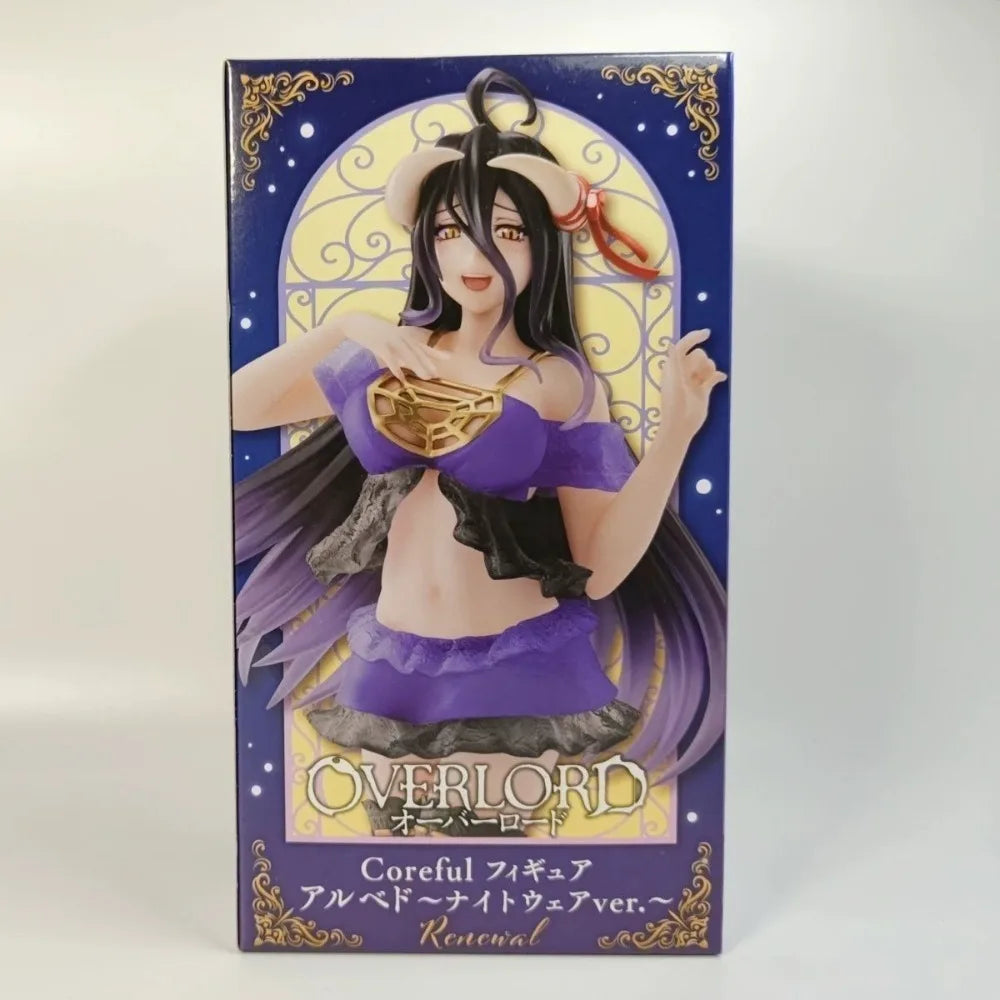 in Stock TAITO Original Genuine Coreful Figure Overlord IV Albedo Nightwear Ver Renewal 18cm Collections Models Anime Toy Gift
