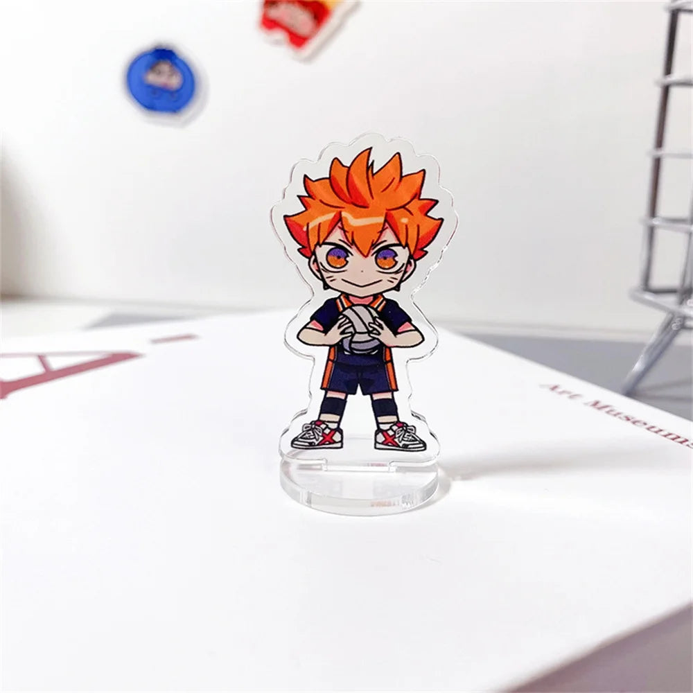 Haikyuu Anime Peripheral Shoyo Hinata Tobio Kageyama Figures Men Women Cartoon Vertical Tabletop Decoration Collectible Gift