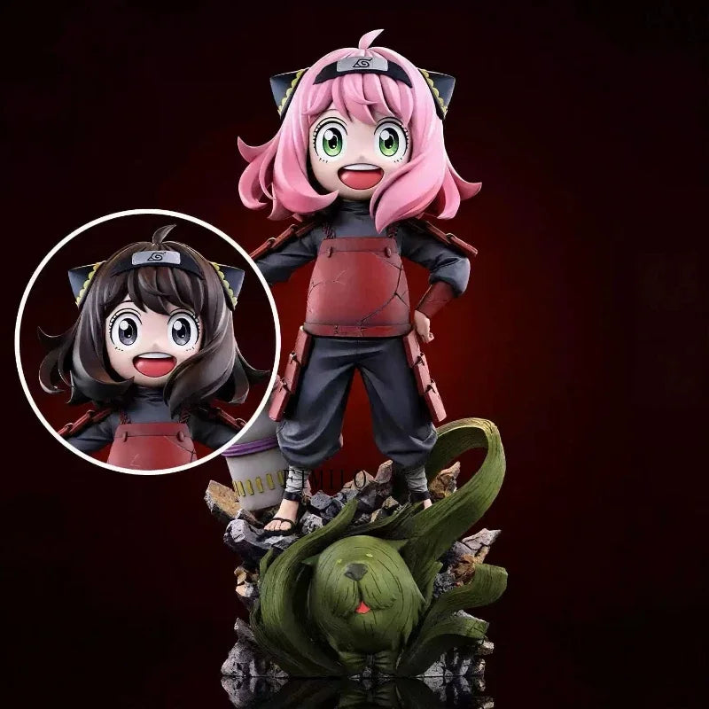 18cm Anya Forger Cosplay Role Action Figures Cool Anime SPY×FAMILY Figurine Double Headed PVC Collection Model Toys Doll Gifts