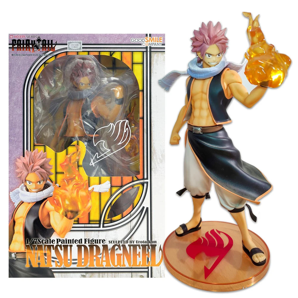 23CM Anime FAIRY TAIL Etherious Natsu Dragneel Replacement Hand Flame Special Effects Part Standing Model Toy Gift Action Figure