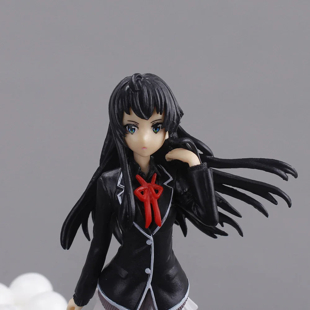 18CM Anime Yahari Ore no Seishun Love Comedy wa Machigatteiru Kan Figure Yukinoshita Yukino Figure School Clothes Ver Model Toy