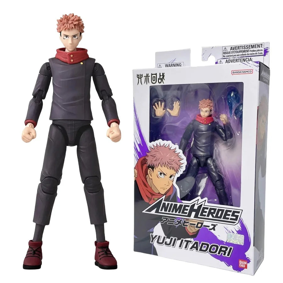 17cm Bandai Original Jujutsu Kaisen Action Figure Gojou Satoru  Itadori Yuji Fushiguro Megumi Action Anime Figure Toy Gifts
