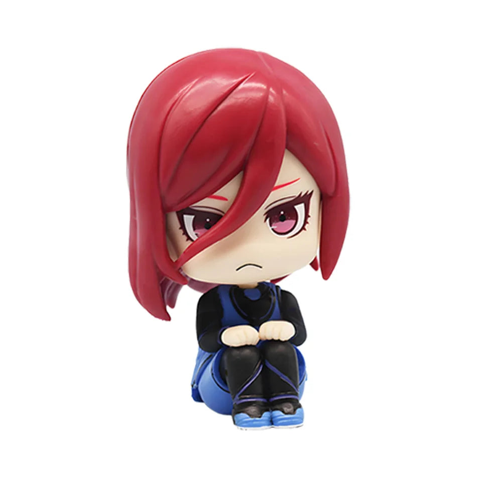 BLUE LOCK Action Figures Isagi Yoichi Bachira Meguru Anime Figure Q Version Figurine PVC Collectible Model Kids Doll Toys Gifts