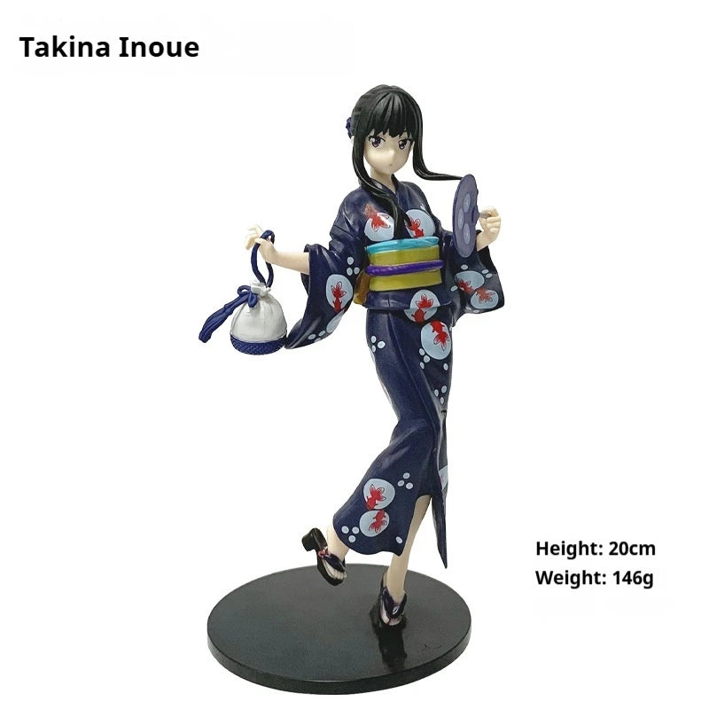Lycoris Recoil Chisato Nishikigi & Takina Inoue Yukata Summer Kimono 20cm Anime Figure Statue Desktop Decoration Gift