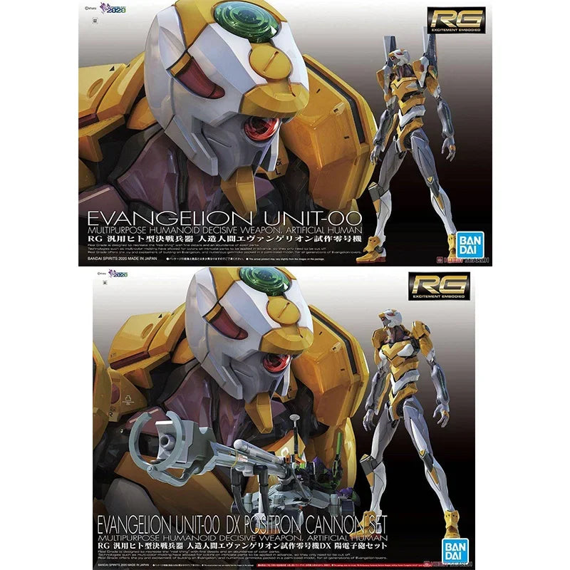 In Stock Bandai Original Genuine RG EVANGELION UNIT-00 -01 -02 -03 -04 -06 -08 Anime Action Figure Model Toys Gifts Collectible