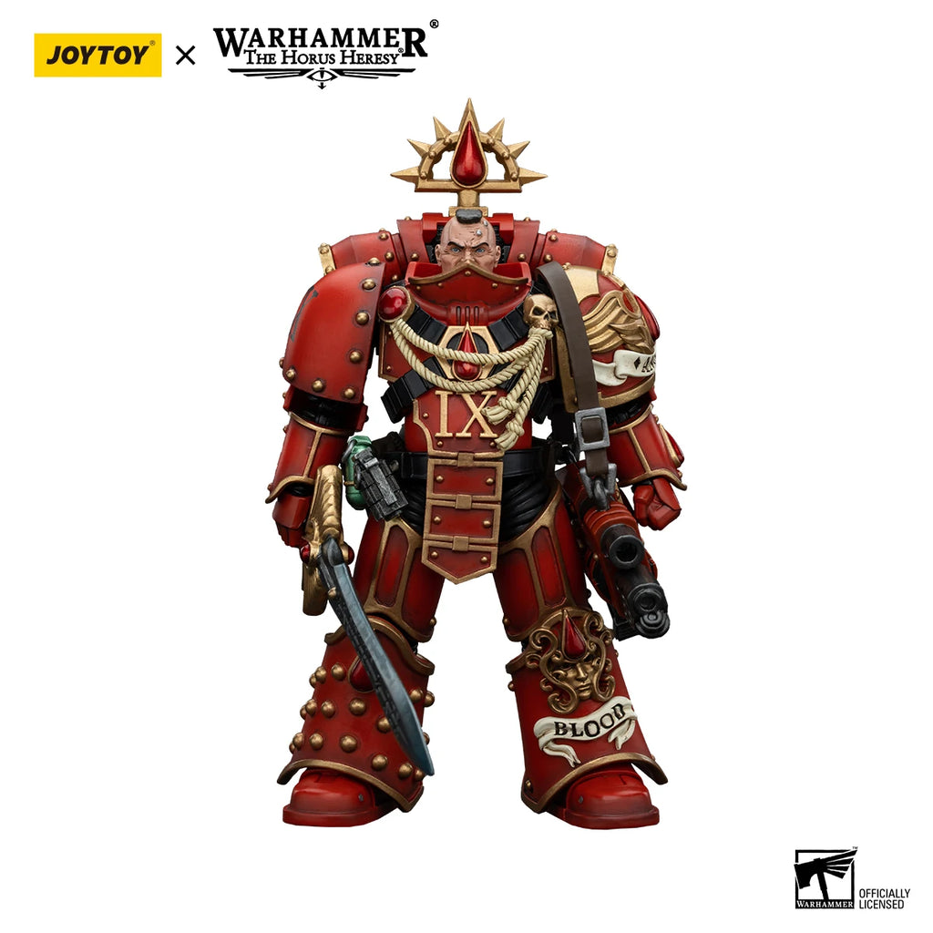 JOYTOY Warhammer 40k 1/18 Action Figures Anime 12.6cm Blood Angels Raldoron First Captain of the Blood Angels