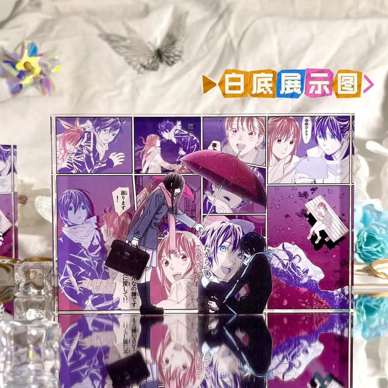 Anime Noragami Figure YATO Iki Hiyori Yukine Comic Acrylic Brick Stand Desktop Ornament Toys Fans collect gifts