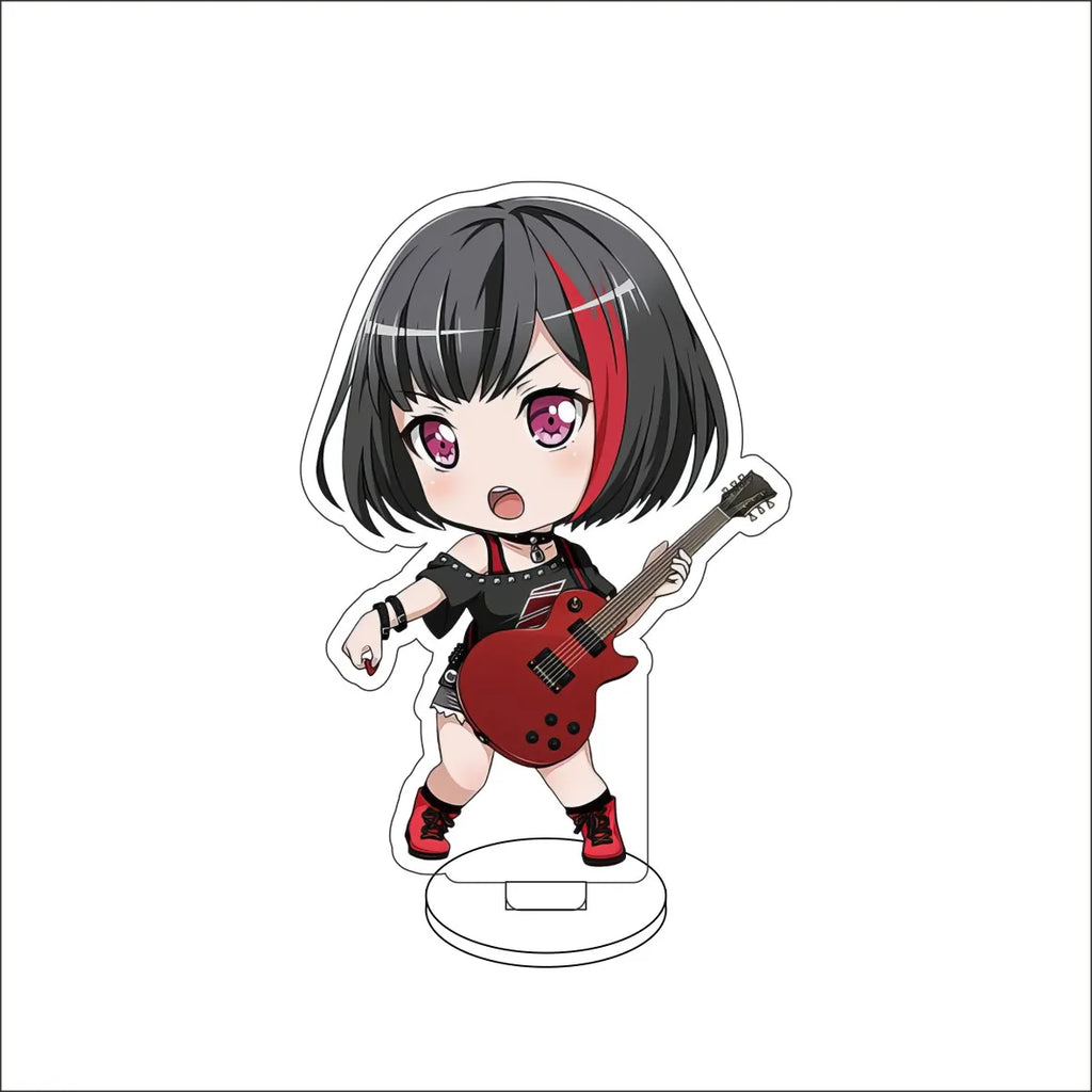 10CM Anime BanG Dream! Nendoroid Figure Stand Model Tsukushi Futaba/Nanami Hiromachi/Mashiro Kurata Cute Desk Decor Standing Sign Gifts