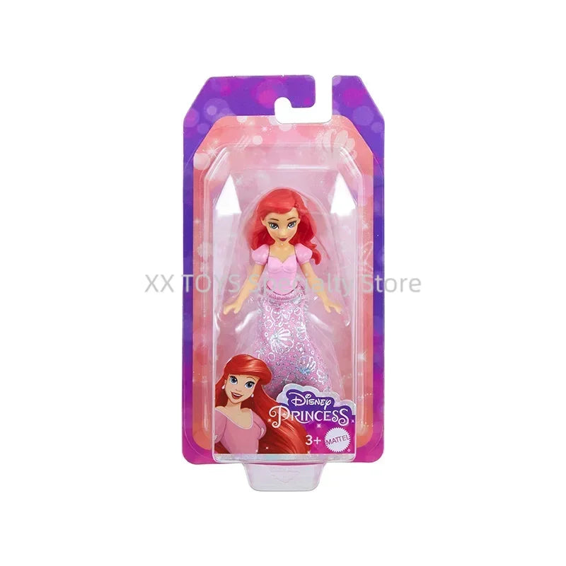 Disney Princess Core Small Model Series Rapunzel Ariel Snow White Princess Belle Movable Joint Model Collectible Ornaments Gifts