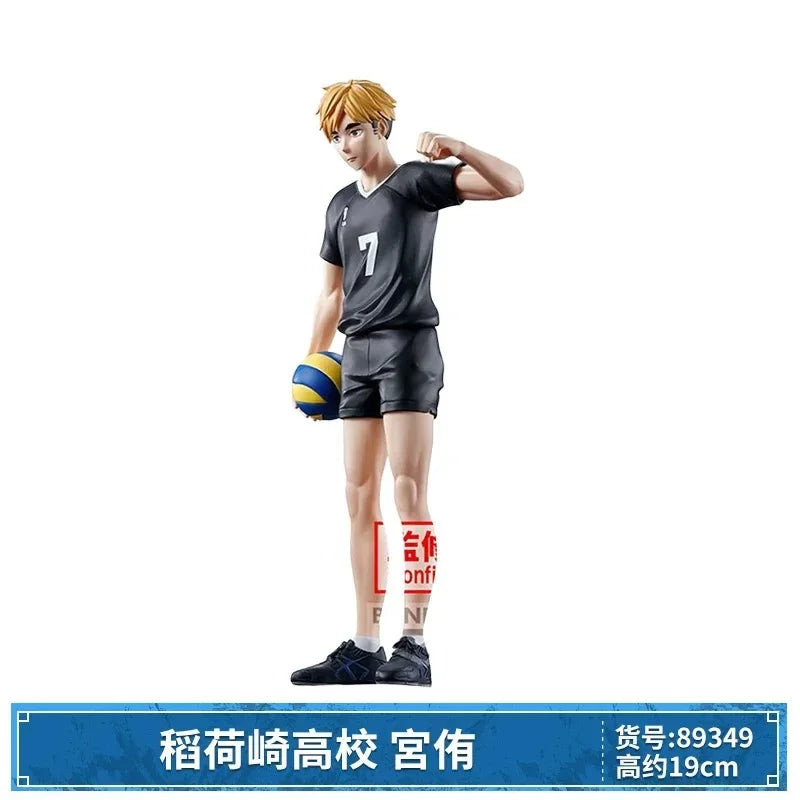 Bandai Haikyuu!! Tobio Kageyama Kotaro Bokuto Kei Tsukishima Yu Nishinoya Shinsuke Kita Kenma Kozume Collectible Ornaments Toys