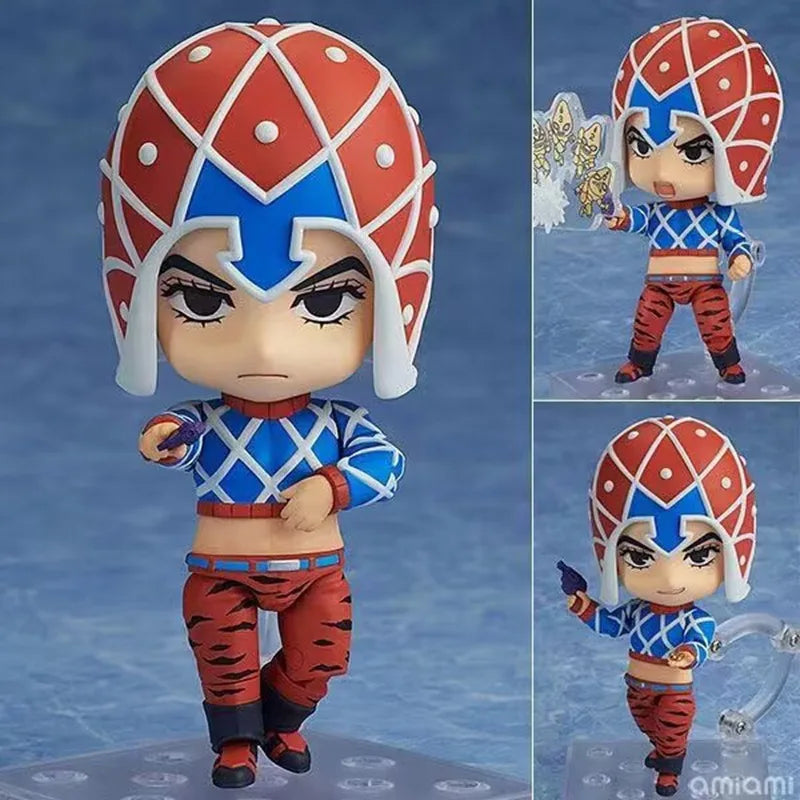Anime Jojo's Bizarre Adventure Guido Mista Risotto Nero Q Version Action Figure Pvc Toy Model doll Toys Gift