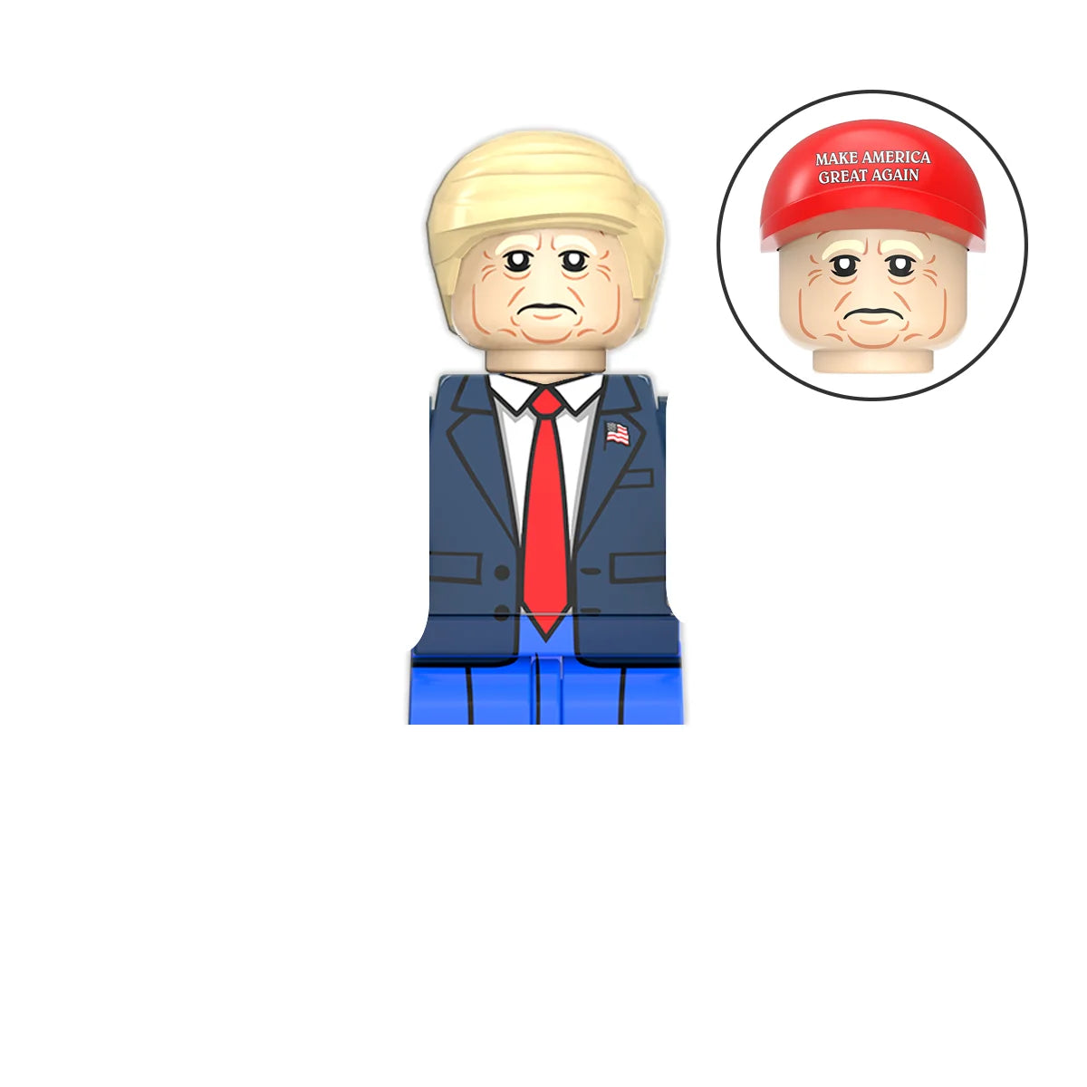 US President USA Figure Blocks