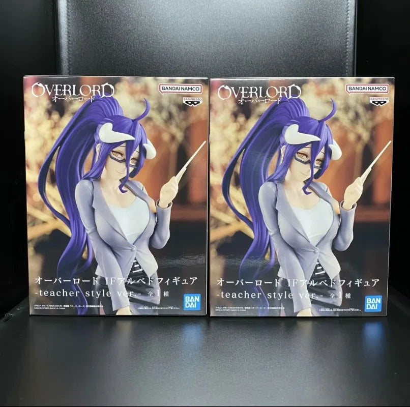 In Stock Original BANPRESTO OVERLORD IF Albedo Teacher Style Ver Anime Figure Toys Model Collection Action Figurine Doll Gift WY