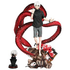 Anime Tokyo Ghoul Kaneki Ken Double headed replaceable Action Figure PVC Model Statue doll toy Desk Decor Collection Gifts boxed