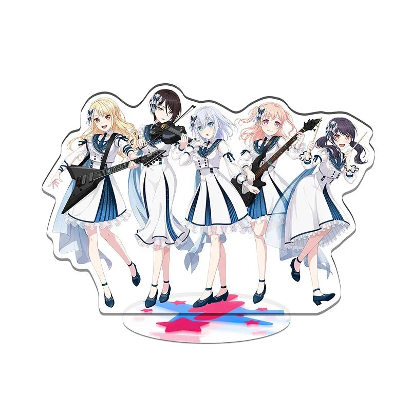 BanG Dream! Acrylic Standing  Anime Fans Game Stand Poppin'Party Hanazono Tae Kokoro Tsurumaki Yukina Minato Roselia Hazawa Gitf