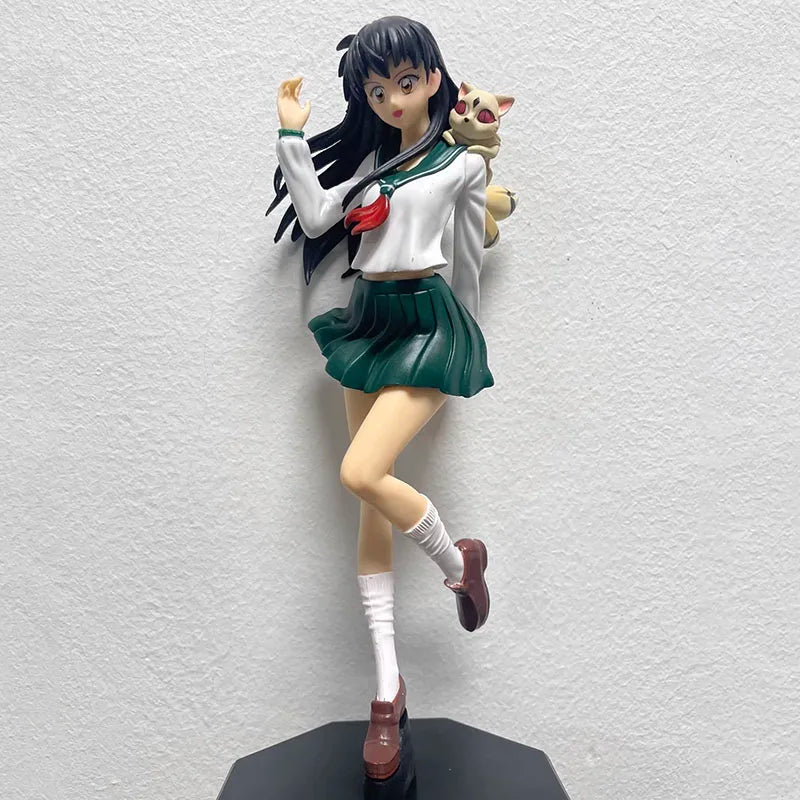 26cm Inuyasha Action Figure Higurashi Kagome Figuras Manga Figurine Toys Collection Model Ornament Anime Peripheral Gift