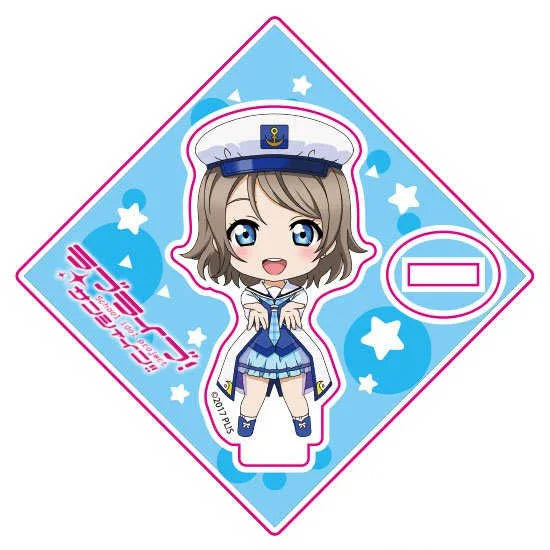 Fans Gifts Popular Anime LoveLive! Sunshine!!HD characters Mini Acrylic Stand Desktop Ornament birthday present Series About10cm