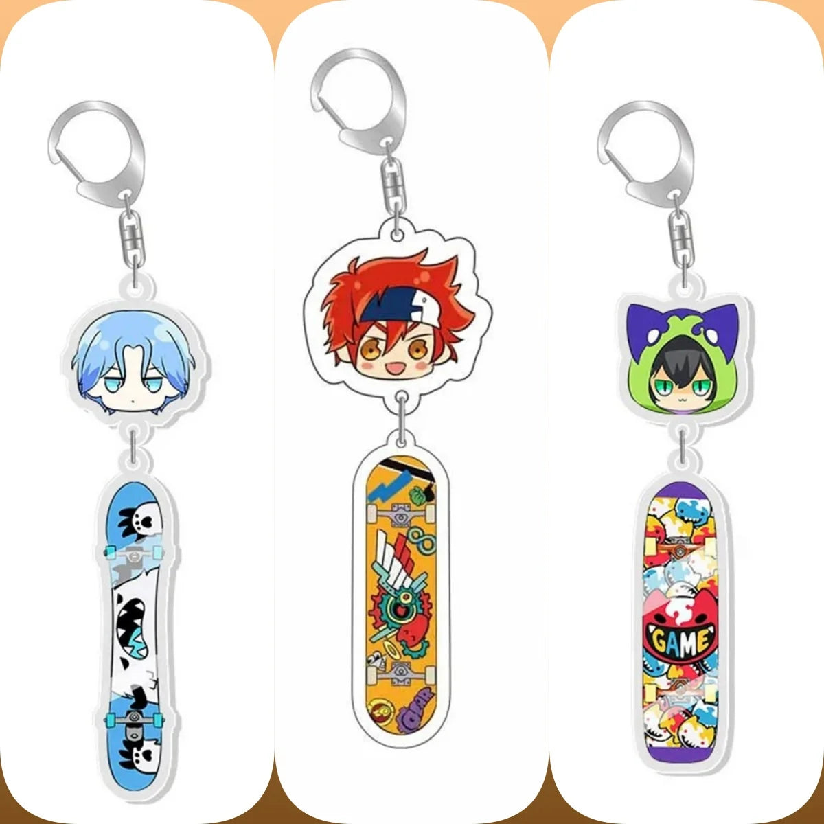 6CM Anime SK8 the Infinity Acrylic Keychain Model Cosplay Characters Ornament Accessories Christmas Collection Gifts