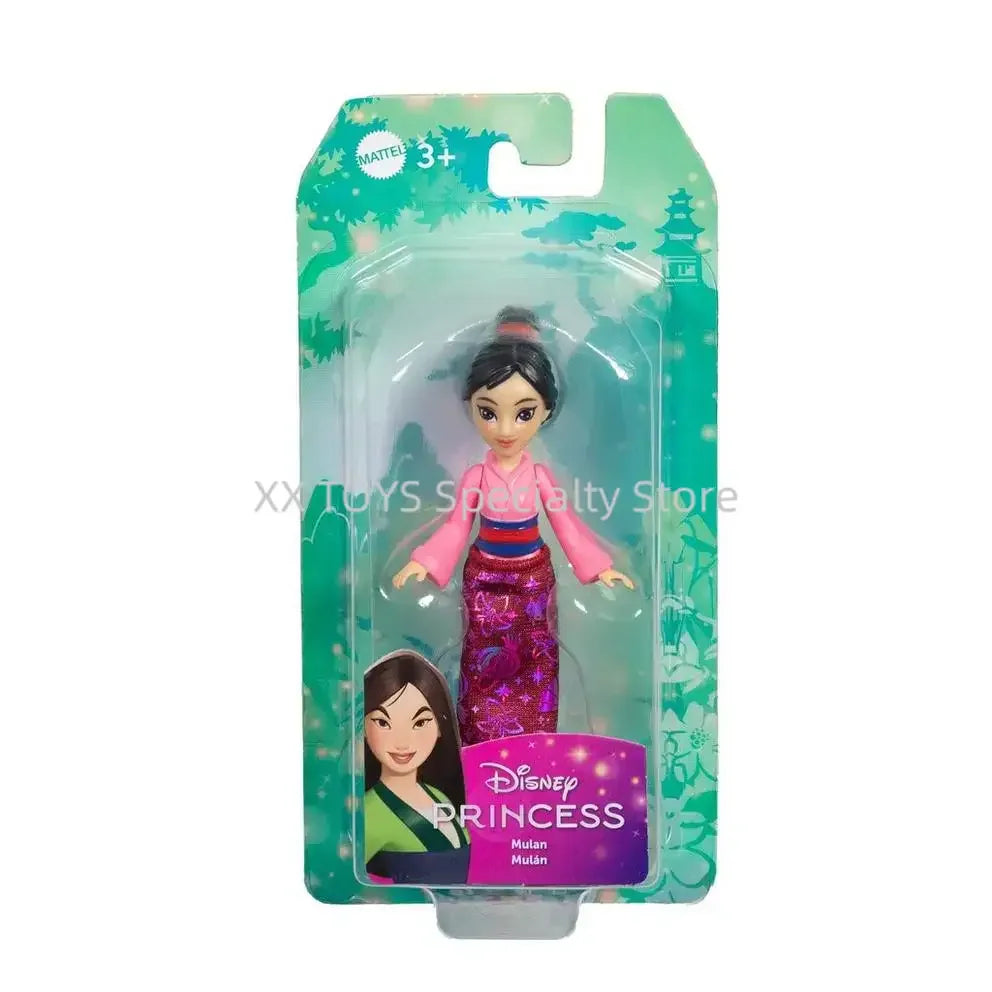 Disney Princess Core Small Model Series Rapunzel Ariel Snow White Princess Belle Movable Joint Model Collectible Ornaments Gifts