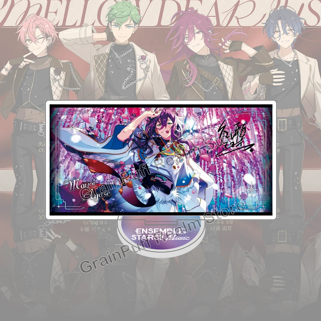 Ensemble Stars MELLOW DEAR US Acrylic Standee Juis, Nozomi, Mashu, Chitose Collectible Figure Display, Cute Desk Decor, Gift