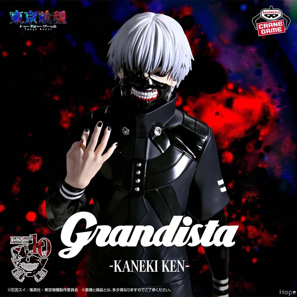 Officially Licensed Original BANPRESTO Grandista Kaneki Ken Figure Anime Model Tokyo Ghoul Figure Toy